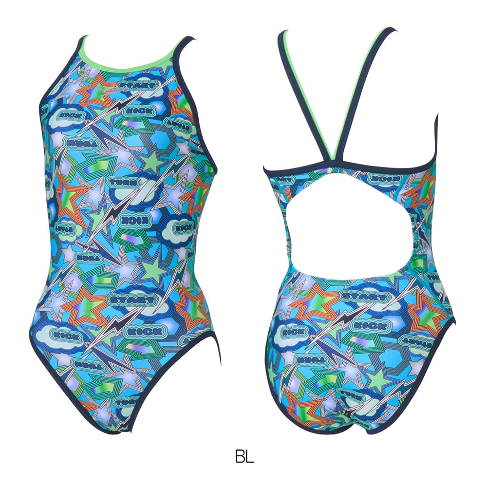 スピード レディース スパークリングブーンターンズスーツ 水泳 スイミング スイムウェア 水着 競技 練習 トレーニング フィットネス ジム プール ネイビー ブルー 青 ピンク 送料無料 speedo STW02556 speedo（スピード） 競泳水着 練習用水着 レディース スパークリング