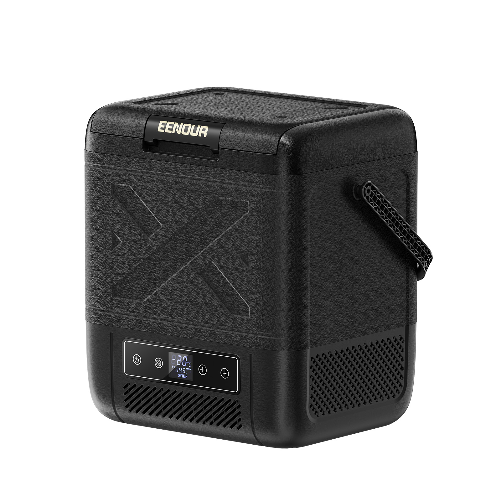 車載冷蔵庫 20L ポータブル冷蔵庫 バッテリー1個付 EENOUR 車載冷蔵庫 20L ポータブル冷蔵庫 バッテリー内蔵可能