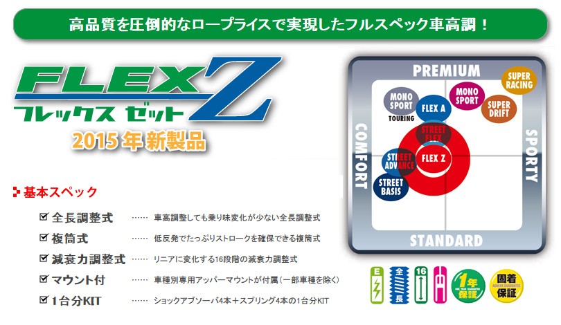 本物保証新品 テイン フレックスZ アコードワゴン(CF6/FF)用 対応年式:1997.09-2002.10 TEIN/車高調/FLEX Z/VSH02-C1SS3 Eタイヤショップ - 通販 - PayPayモール 高い品質