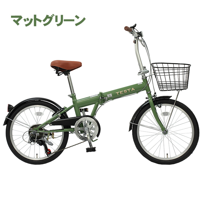 折りたたみ自転車　グリーン　20インチ　6変速付き（TOPON） Amazon | 折りたたみ自転車 20インチ リアサスペンション
