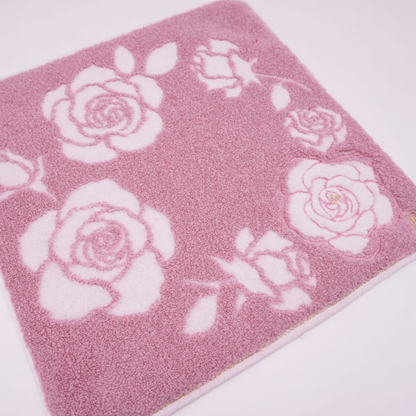 ランバン タオルハンカチ レディース バラ柄 28×28cm 婦人 おしゃれ