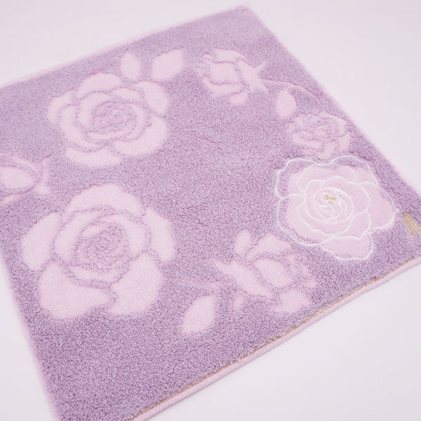 ランバン タオルハンカチ レディース バラ柄 28×28cm 婦人 おしゃれ