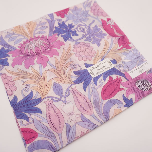 LIBERTY リバティ ハンカチ レディース 大人ガーゼ 46×46cm 花柄 日本