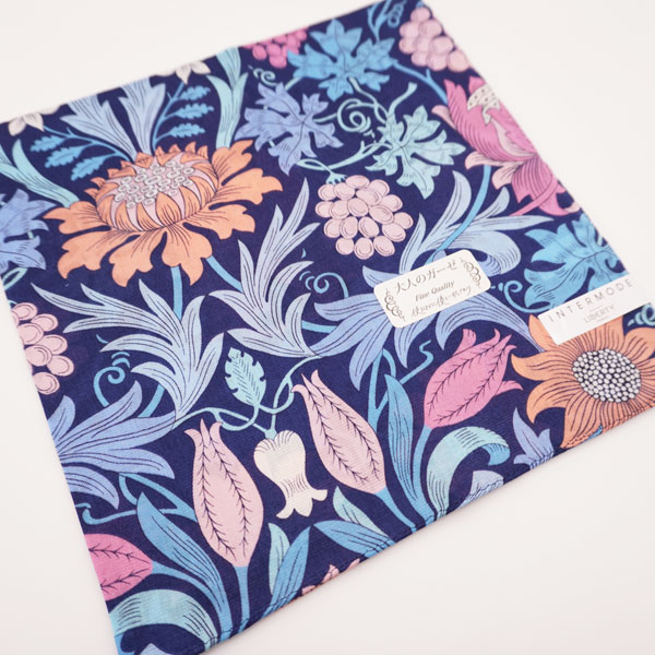 LIBERTY リバティ ハンカチ レディース 大人ガーゼ 46×46cm 花柄 日本