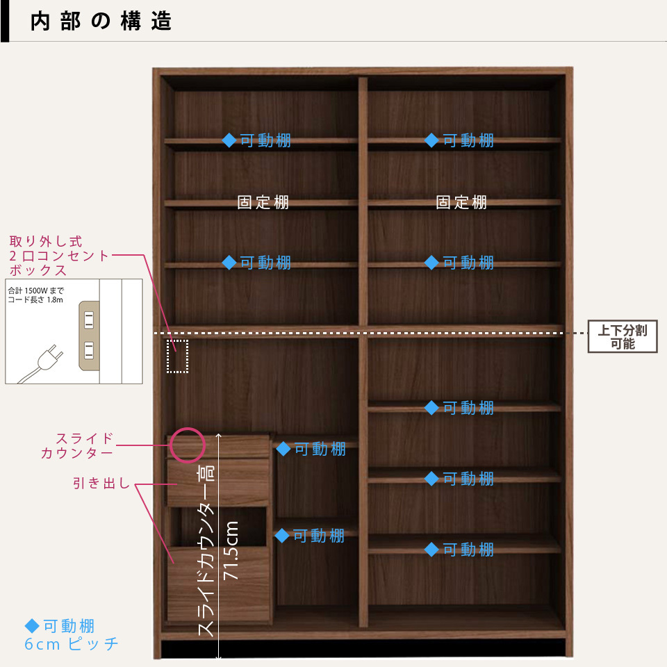 幅120cm 食器棚 キッチンボード 収納庫 レンジボード 引き戸 隠せる