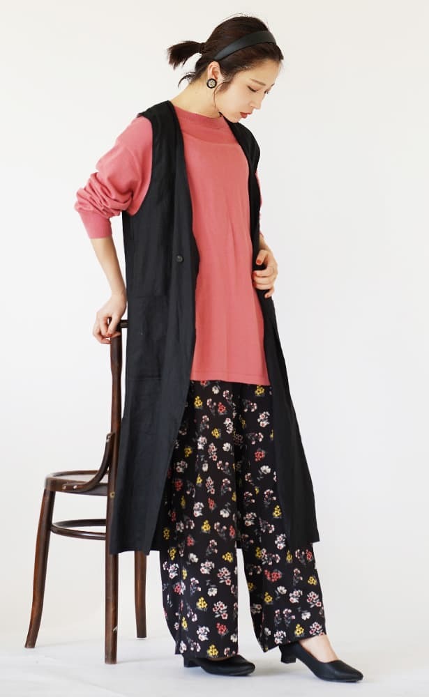 ニット 春 春服 レディース トップス チュニック ロング 長袖 Zootie ズーティー オーディナリー コットンニット セーター スリットチュニック 史上最も激安