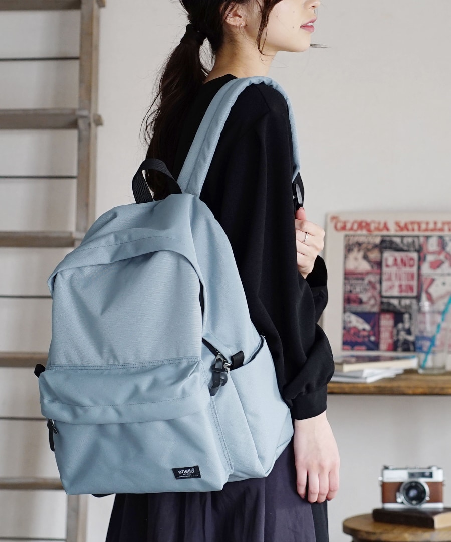 リュック レディース 軽い バックパック リュックサック 撥水 PCバッグ 大きめ 通勤 通学 anello アネロ TO GO ROUNDED  BACKPACK キャロットカンパニー