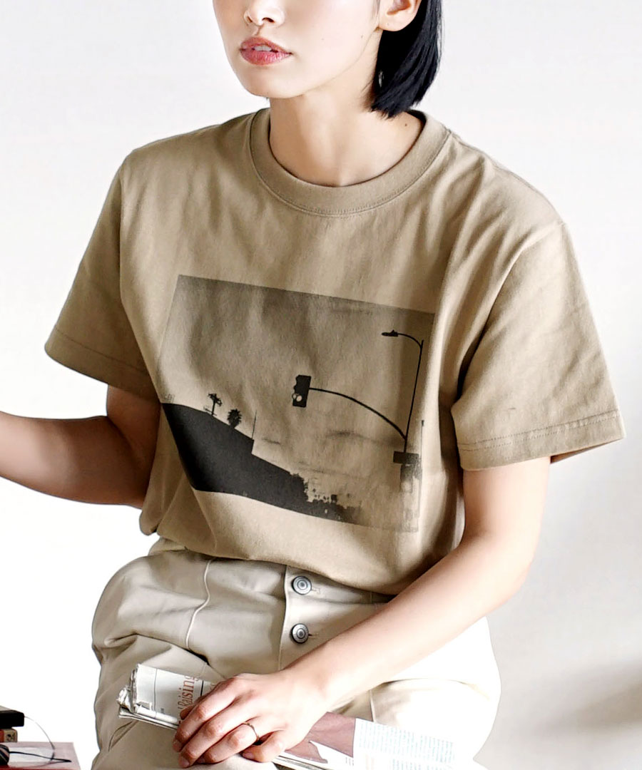 Tシャツ レディース トップス 半袖 カットソー 夏 秋 ロゴ プリント クルーネック 大きいサイズ セレクトプリント Tシャツ