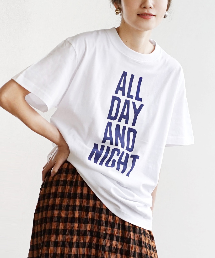 Tシャツ レディース トップス 春 夏 半袖 カットソー ロゴ プリント クルーネック 大きいサイズ セレクトプリント Tシャツ