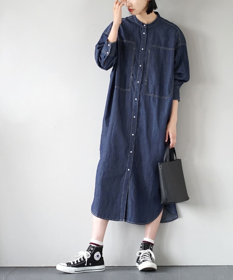 定番人気新品 ワンピース レディース 秋 秋服 シャツワンピース トップス ロング apartment department アパートメントデパートメント デニム ワークポケット ワンピース イーザッカマニアストアーズ - 通販 - Pa SALE最新作
