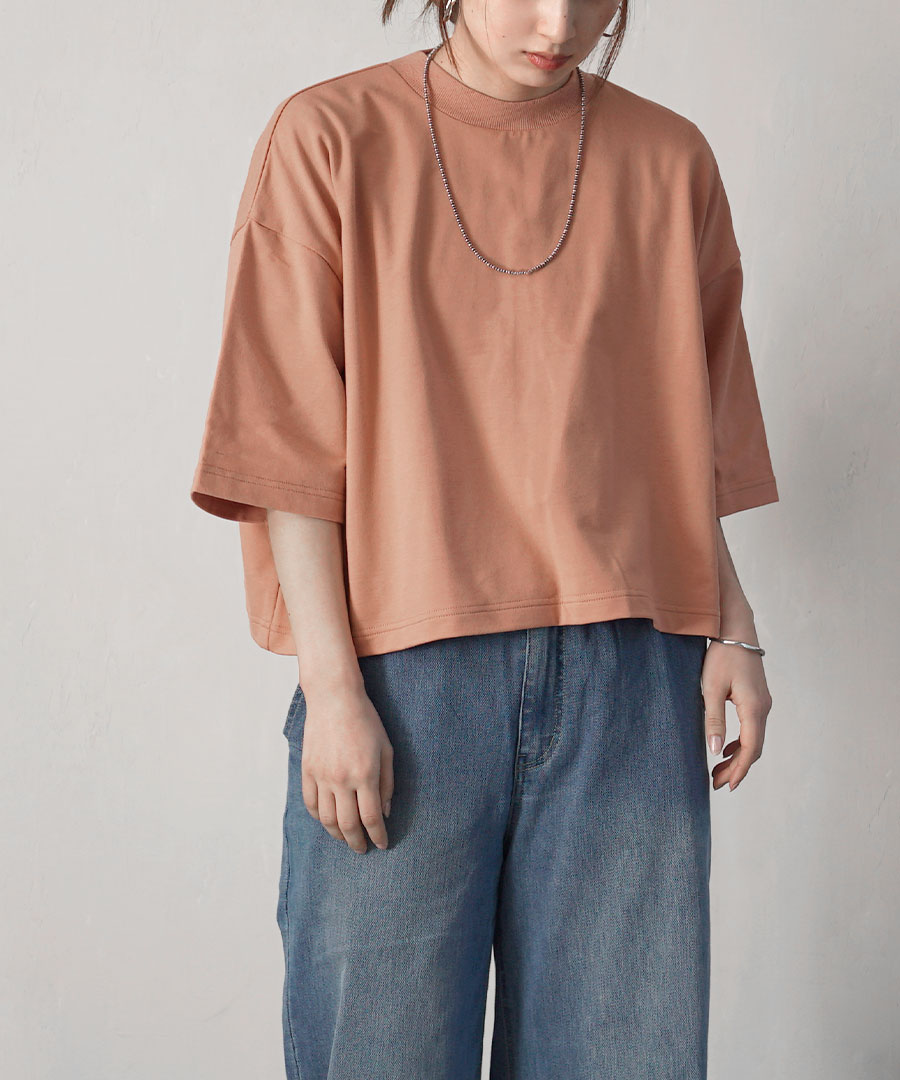 P10%還元 カットソー レディース 春 トップス Tシャツ 半袖 ショート丈 ゆったり zooti...