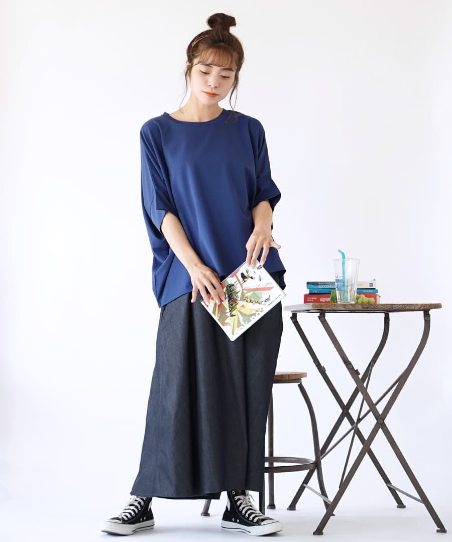 コーディネートセット 春夏 夏服 レディース 服 Tシャツ カットソー サマーニット ロングスカート あじさいcolorコーデセット 返品交換不可 イーザッカマニアストアーズ 通販 Paypayモール