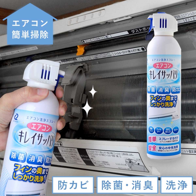 エアコン洗浄スプレー エアコン 防カビ 除菌 消臭 クリーナー 日本製