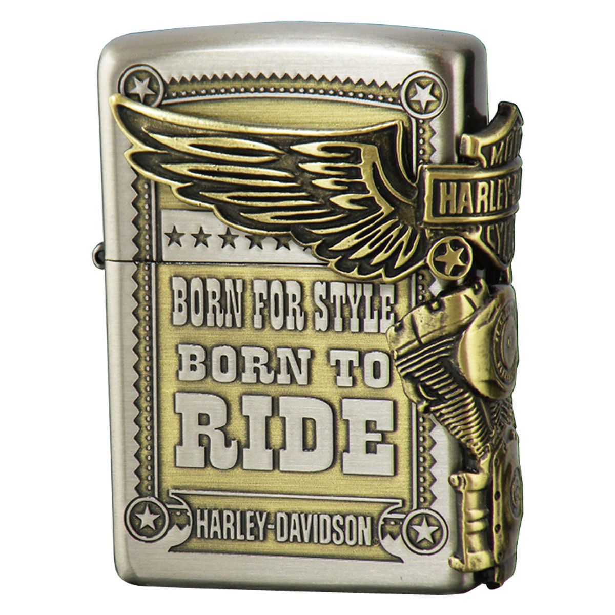 zippo ライター ジッポライター ジッポーライター ハーレーダビッドソン HARLEY DAVIDSON かっこいい バイク好き オイルライター  200 日本国内限定モデル サイド