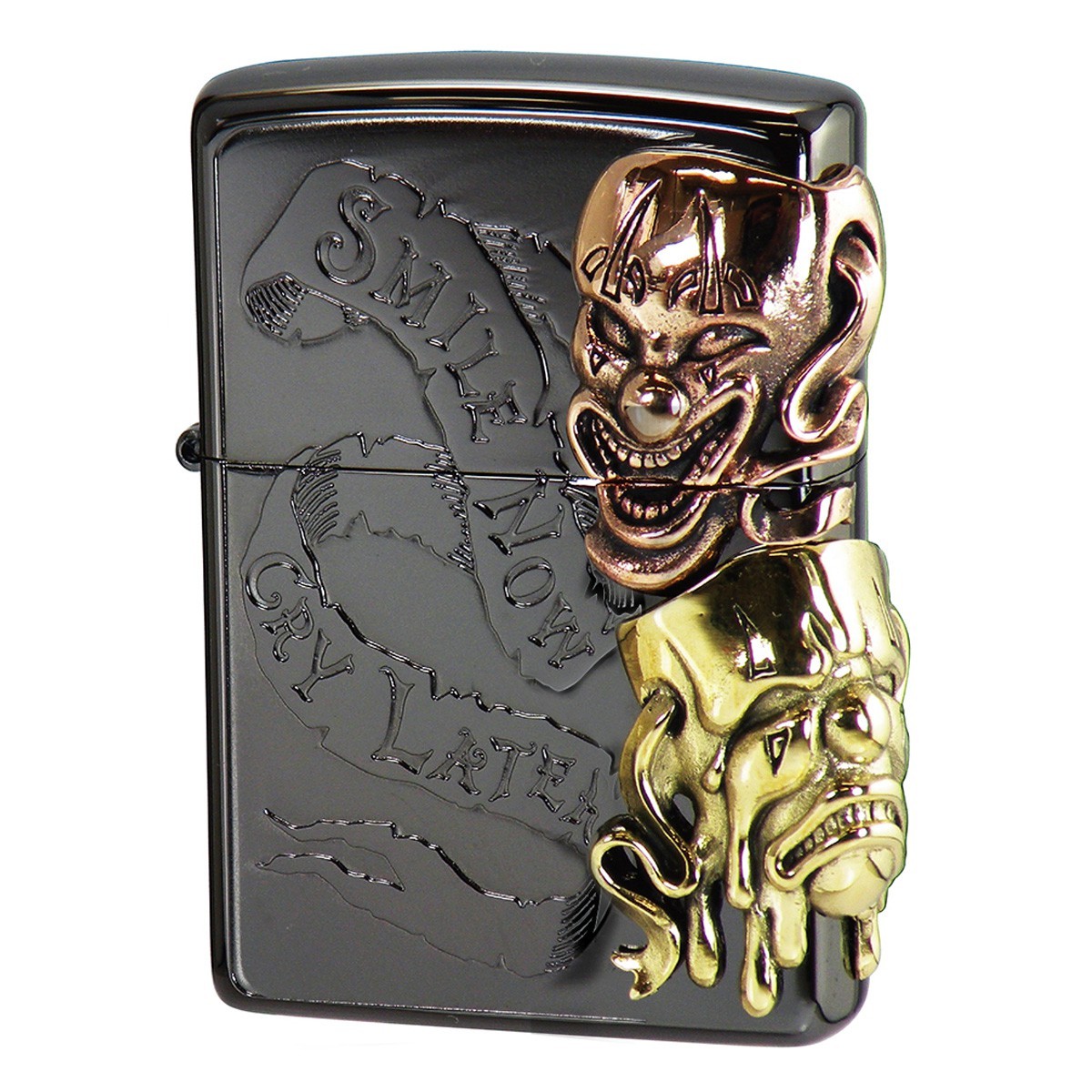 Zippo ジッポーライター ジッポライター かっこいい ラッキーチャーム 2フェイス ツーフェース タトゥーデザイン ピエロ 0 メタル貼り お守り スカル 骸骨 ド ココチのくらし雑貨店 通販 Yahoo ショッピング