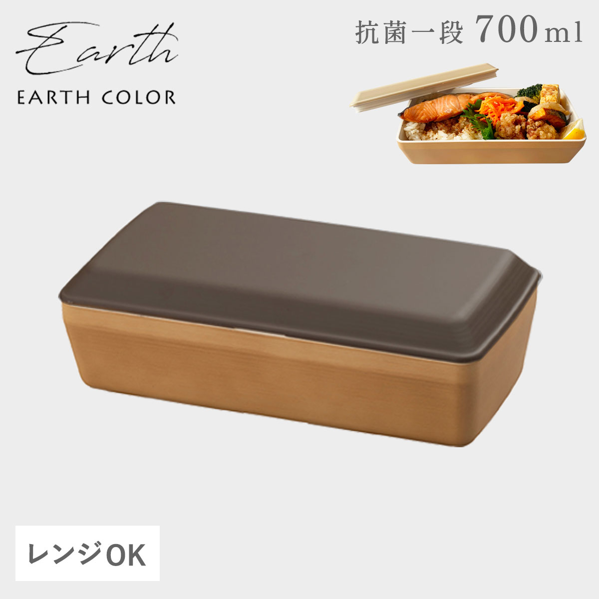 EARTH COLOR 弁当箱 抗菌加工 メンズ レディース 大人 北欧 アース