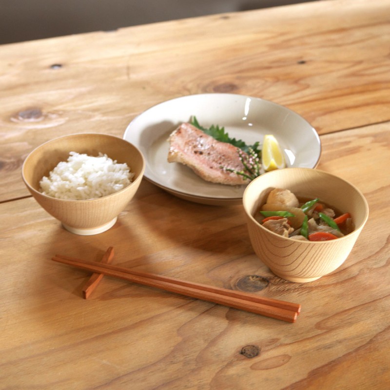 白樹 抗菌飯椀