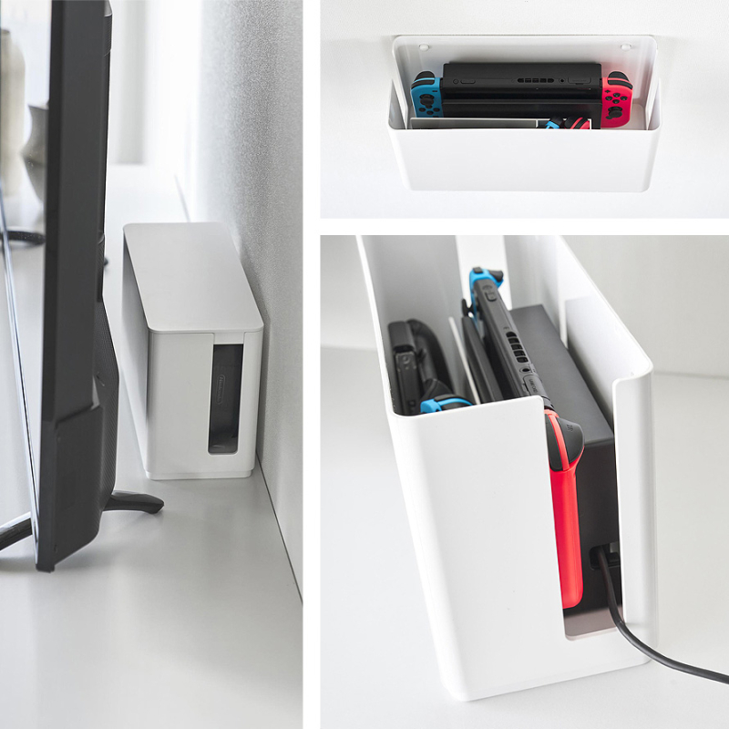 蓋付き重ねられるゲーム機器収納ケース スマート