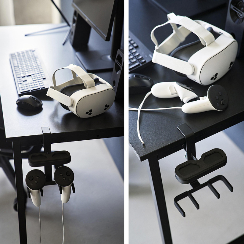 デスク横VRゴーグル＆コントローラー収納ラック スマート