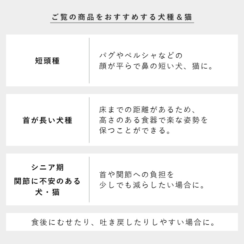 早食い防止陶器ペットフードボウル ヌークス 斜め Ｈ11.5