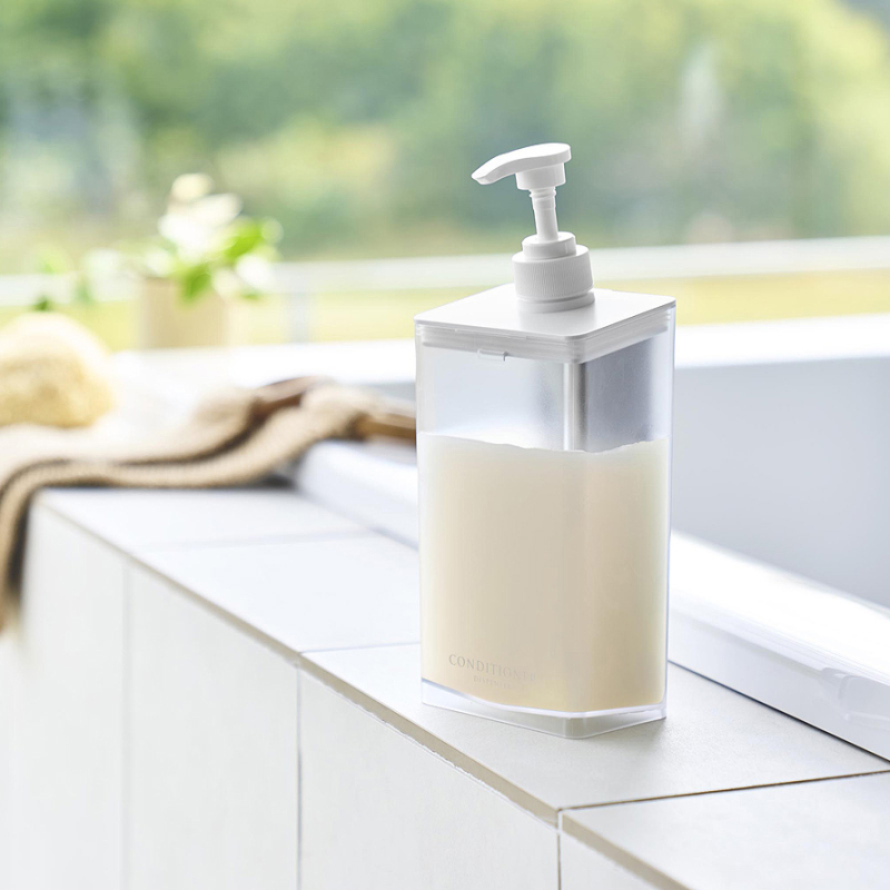 山崎実業 マグネット ディスペンサー ミスト 850ml シャンプー クリア