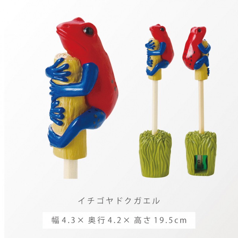 ペンシル＆シャープナー いきもの