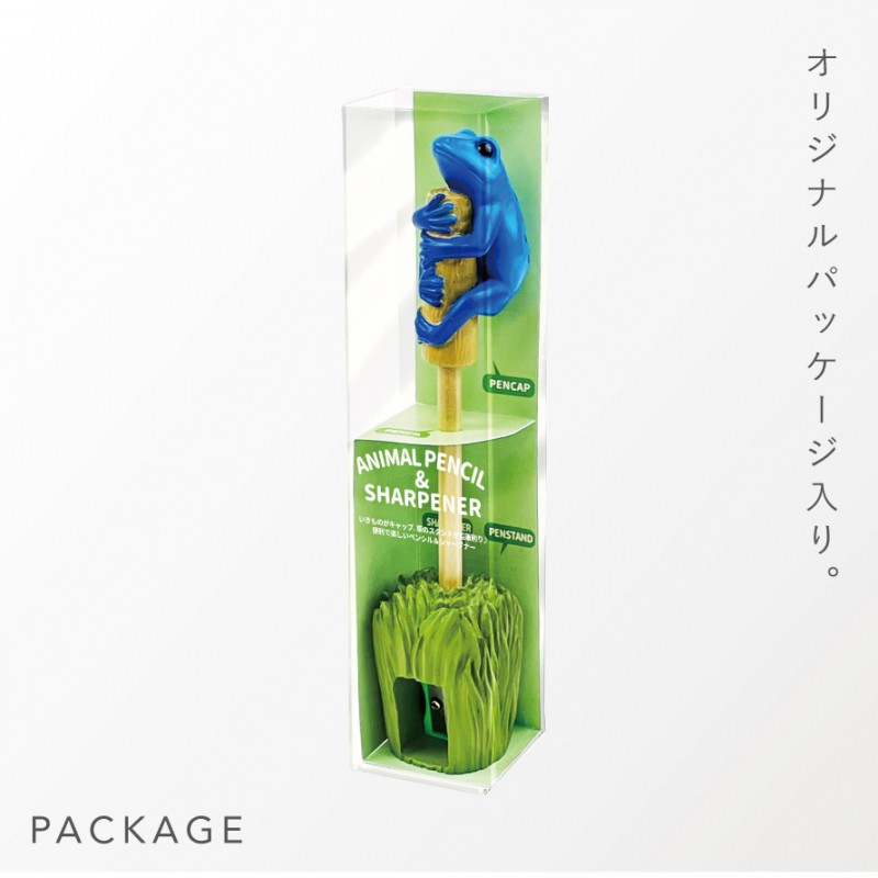 ペンシル＆シャープナー いきもの