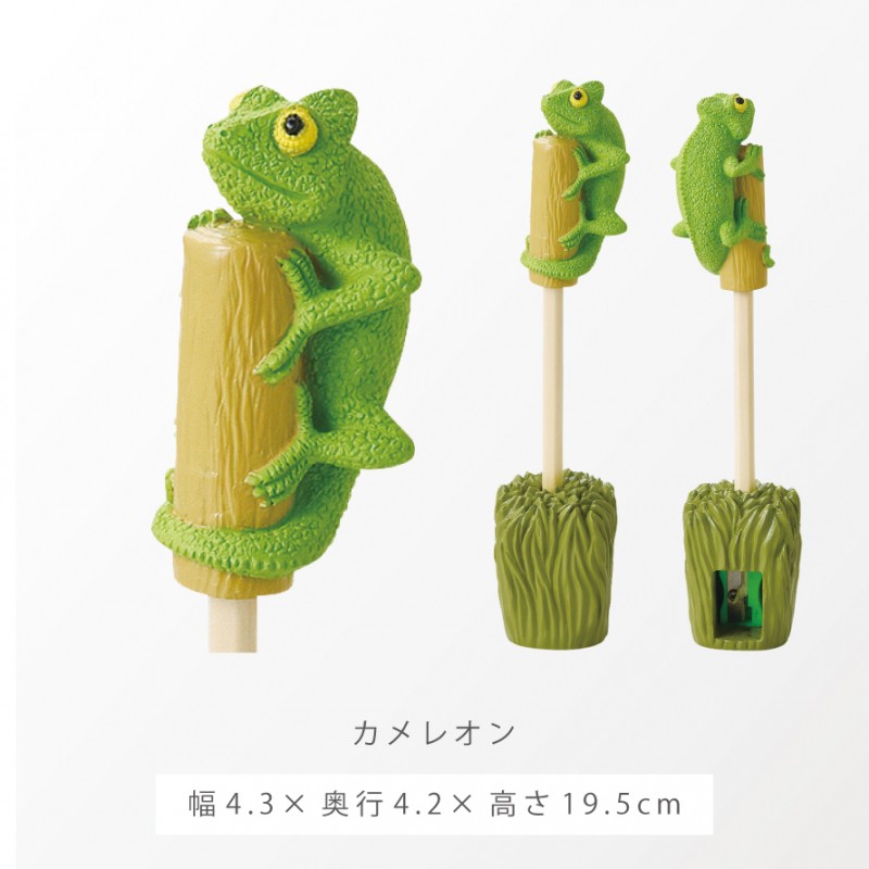 ペンシル＆シャープナー いきもの