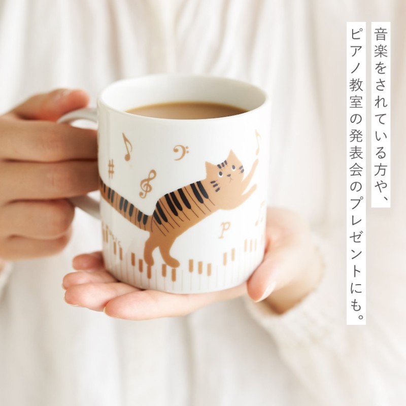 猫とピアノのリトグラフ 額装品 086106525_5.jpg