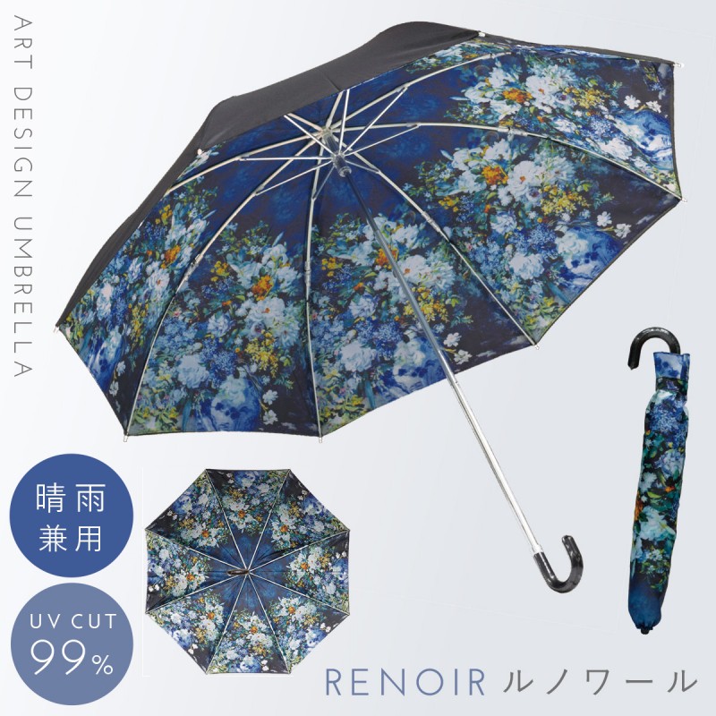 名画 傘 アート ギフト 折りたたみ 晴雨兼用 日傘 uvカット 有名画家