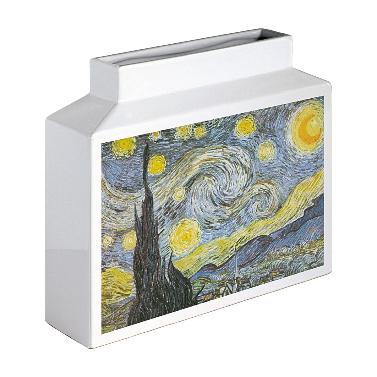 名画 グッズ フラワーベース 陶器 一輪挿し 花瓶 オブジェ 置物 絵画