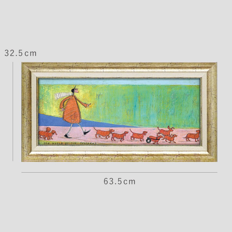 アートパネル アートフレーム 63.5×32.5cm サムトフト 「ソーセージ大