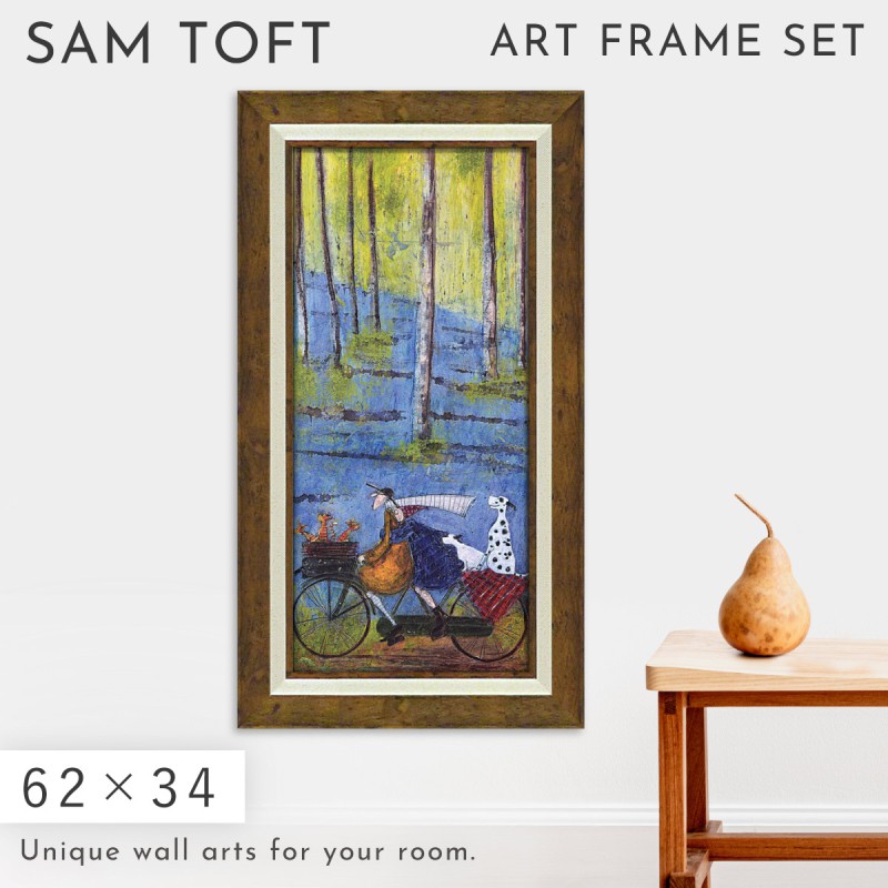 アートパネル アートフレーム 62×34cm サムトフト 「スプリング」 北欧