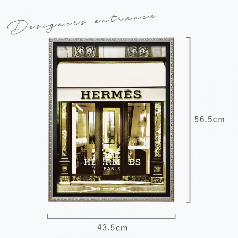 HERMÈS type☆A4額装済オマージュアートポスター#205Yエルメスロゴ HERMÈS type☆A4額装済オマージュアートポスター#205Yエルメス