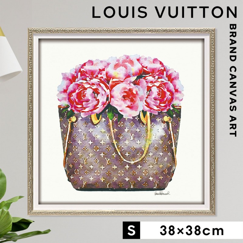 アートパネル アートポスター ブランド ルイヴィトン Louis Vuitton ブランドオマージュ アート フレーム付き スクエアS  アマンダグリーンウッド