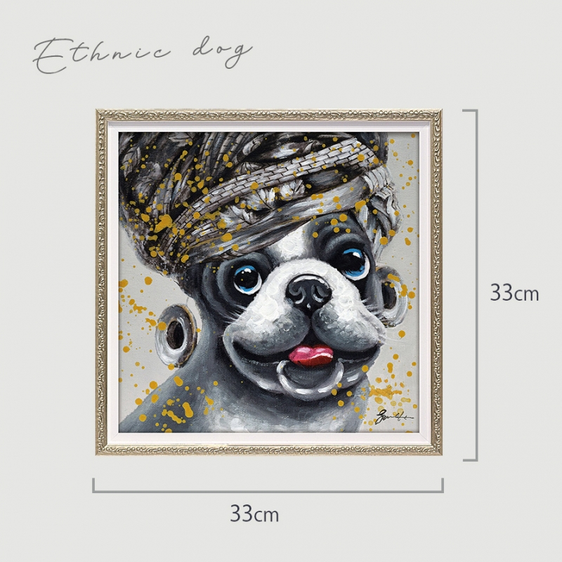 希少価値 絵 Rico作品 犬の絵 ポエム インテリア雑貨 絵画