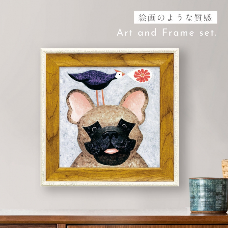 フレンチブルの絵 Amazon.co.jp: Blue Sky Ceramics フリーフレンチキス