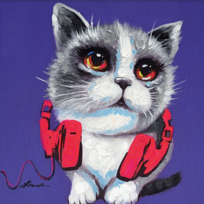 アートパネル 猫 アートフレーム 油絵 アート 絵 インテリア 動物