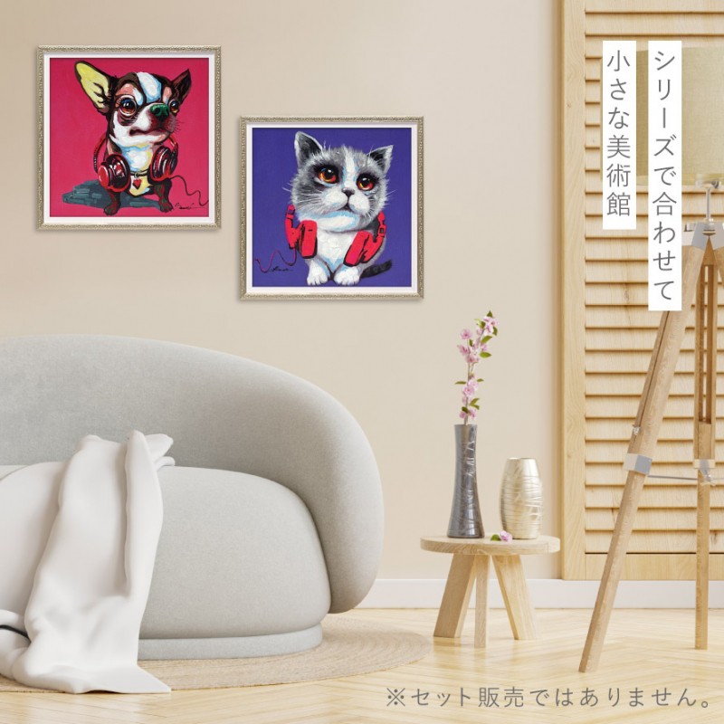 アートパネル 猫 アートフレーム 油絵 アート 絵 インテリア 動物