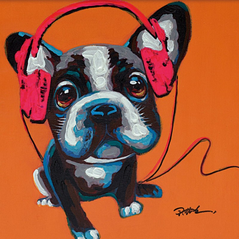 アートパネル 犬 アートフレーム 油絵 アート 絵 インテリア 動物
