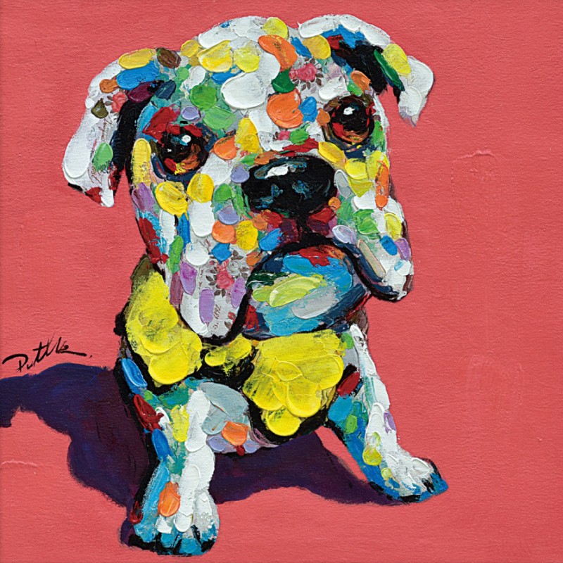 犬の油彩画 フレーム付き 092299089_2.jpg