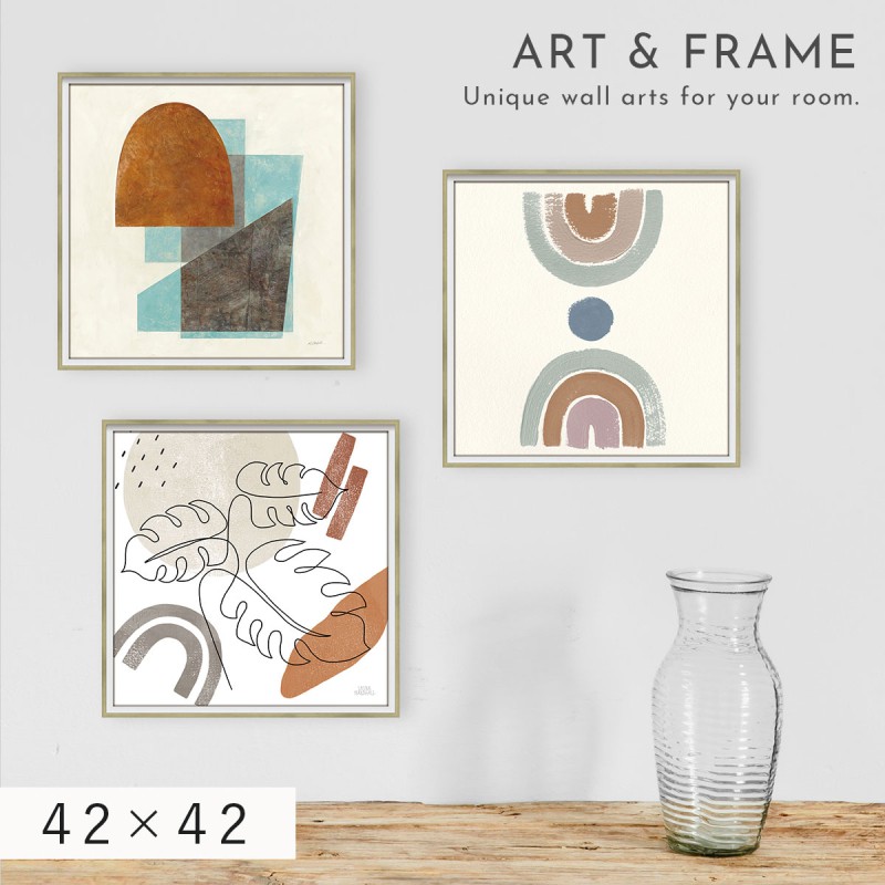 アートパネル 抽象 42×42cm アート ポスター 抽象画 モダン 北欧 現代