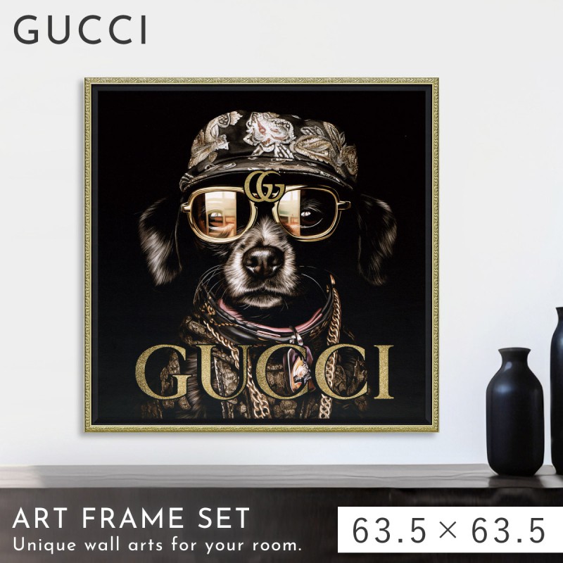 アートパネル GUCCI グッチ ブランド アート 大きい 63.5×63.5cm