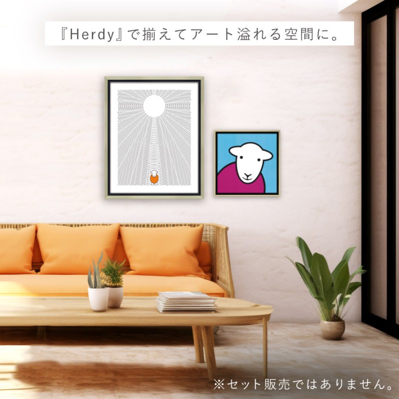 アートパネル Herdy 北欧 モダン 玄関 43.5×53.5cm アート パネル