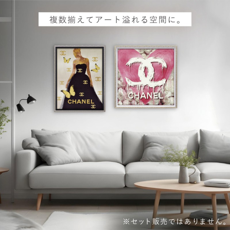 アートパネル CHANEL シャネル 53.5×53.5cm ブランド オマージュ アートパネル CHANEL シャネル 53.5×53.5cm ブランド オマージュ