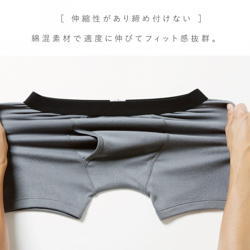 3枚セット ボクサーパンツ メンズ 3枚組 前開き 薄手 M L LL 3L 大きい