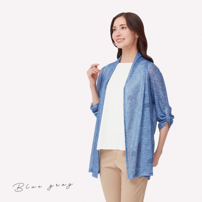 カーディガン レディース 薄手 透け感 春夏 長袖 ゆったり M-L
