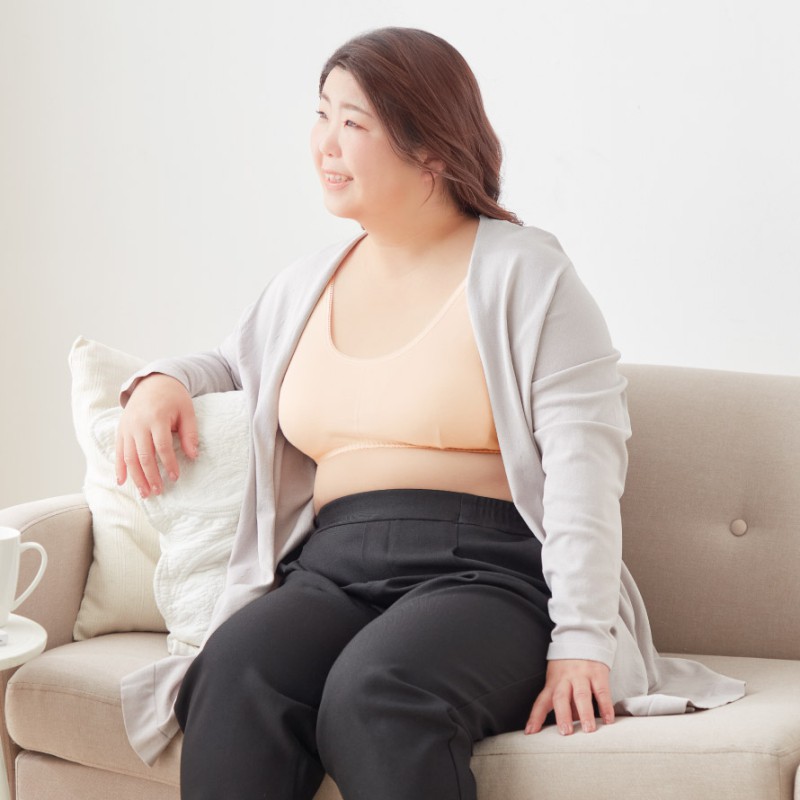 綿100%わたしサイズのらくちんブラ 3L 4L 5L