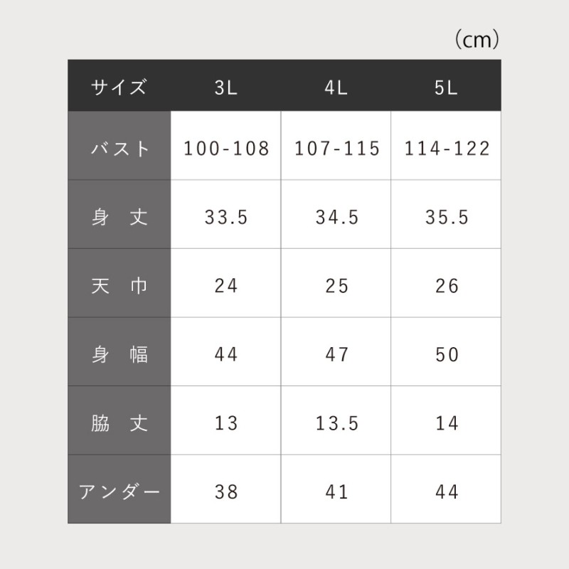 綿100%わたしサイズのらくちんブラ 3L 4L 5L