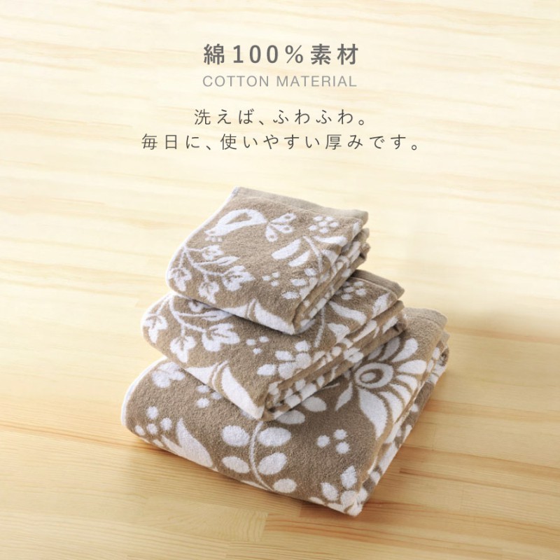 フェイスタオル 今治 北欧 かわいい 34×80cm 今治タオル 日本製 綿100